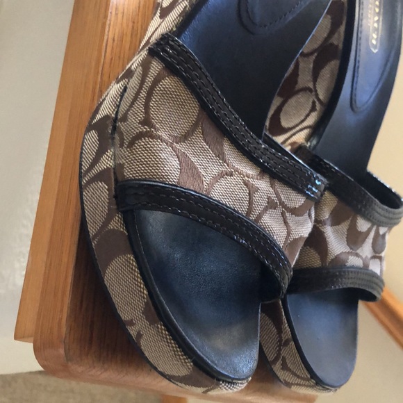 COPY - Coach platform wedge (Women’s size 7.5) - Picture 2 of 3